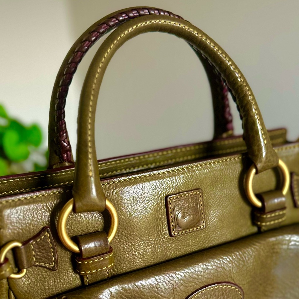Dooney & Bourke Florentine Medium Pocket Satchel in Moss - Picture 2 of 16